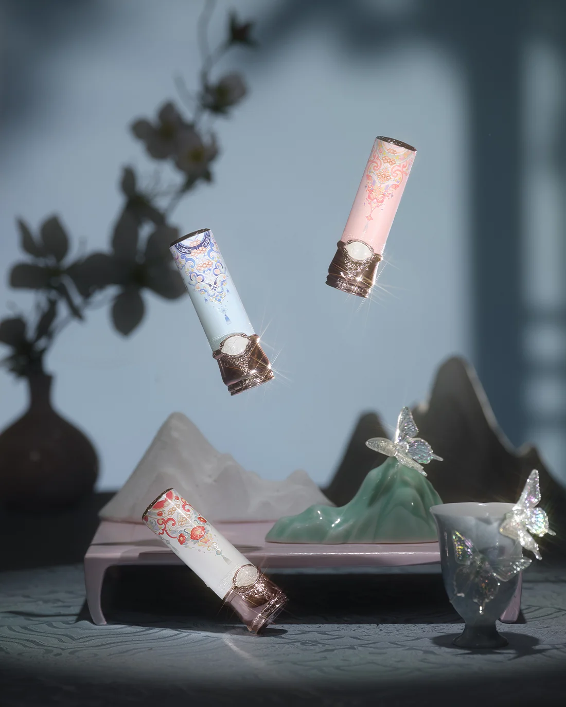 Butterfly Cloud Collar Glossy Lipstick - Image 58