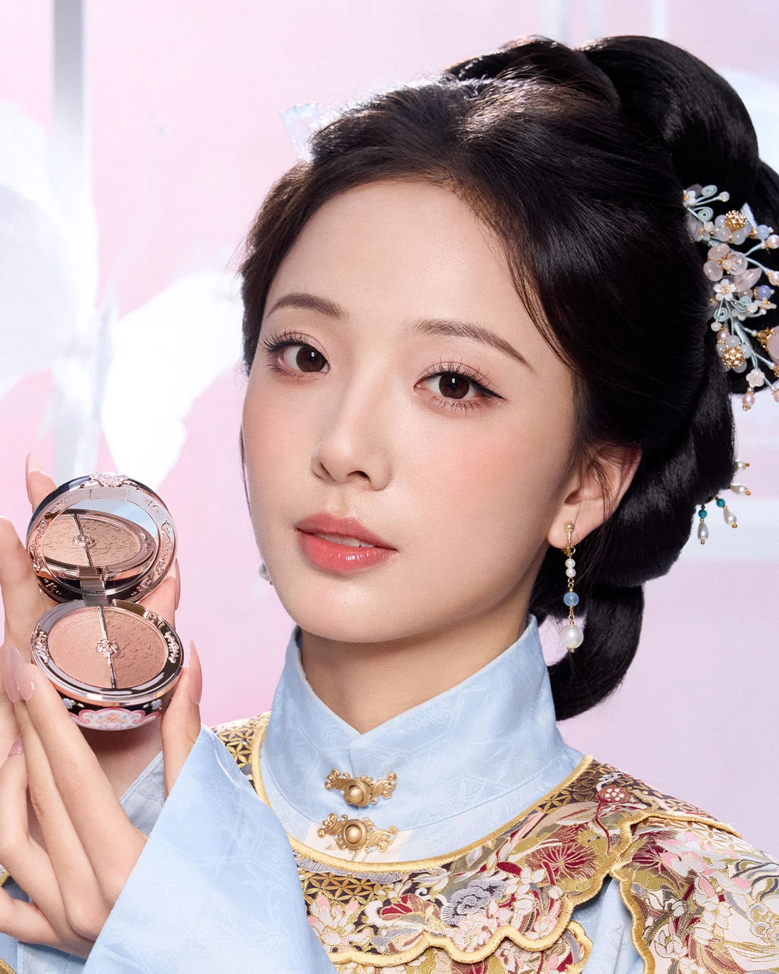 Butterfly Cloud Collar Rouge Box Highlighting & Blush Duo Powder - Image 50