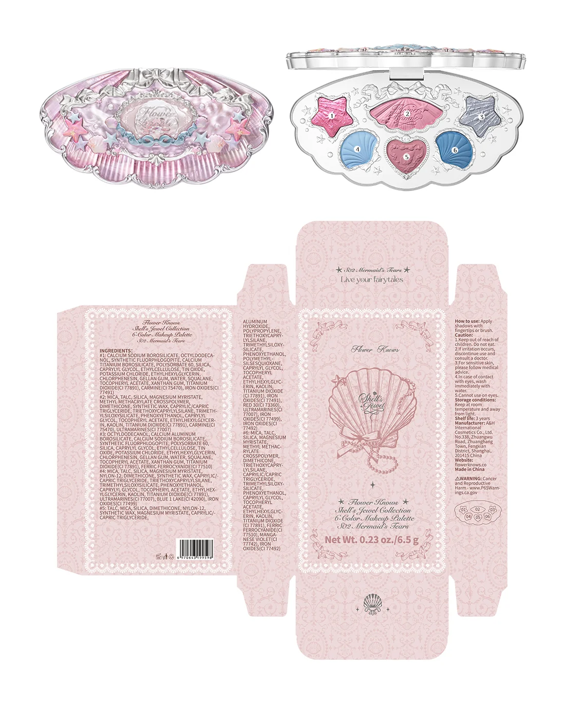 Shell's Jewel 6-Color Makeup Palette - Image 13