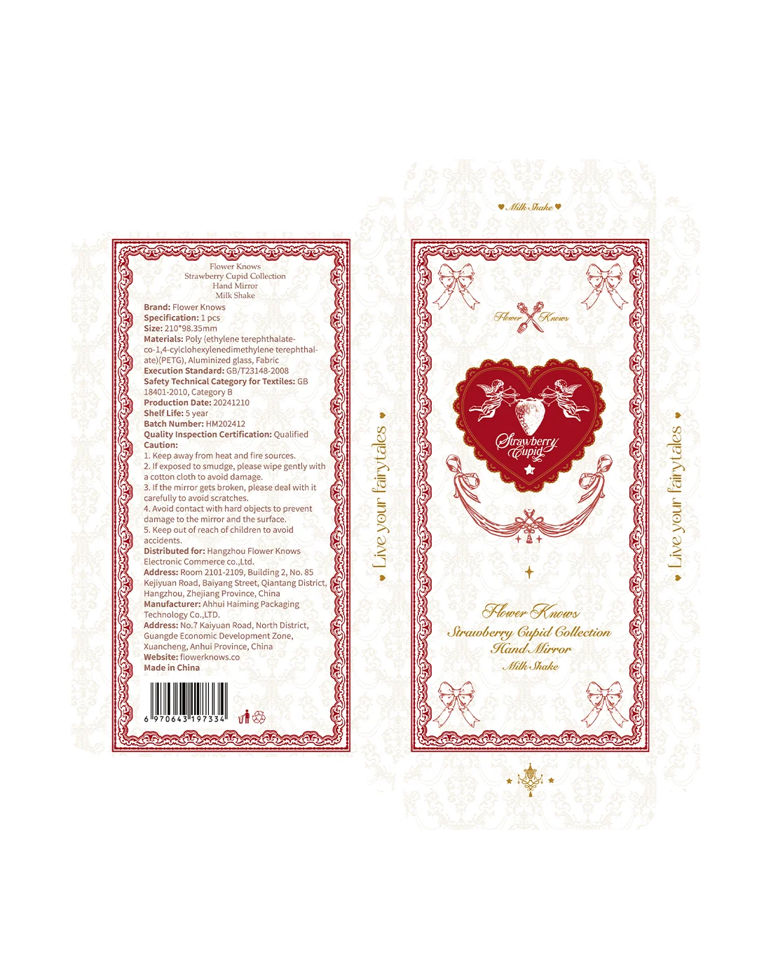 Strawberry Cupid Hand Mirror - Image 12